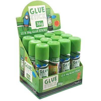 TREE LINE All Purpose School Glue Sticks, Washable, 36 Grams, 12 Count