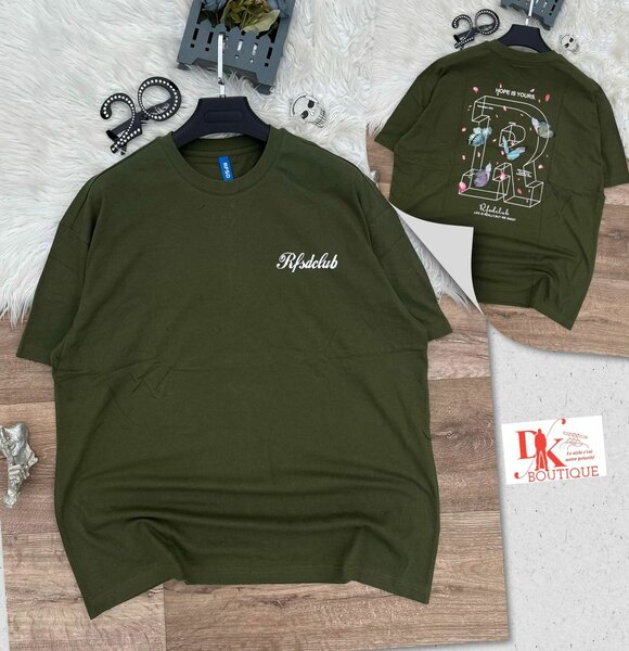 T-shirt vert décontracté