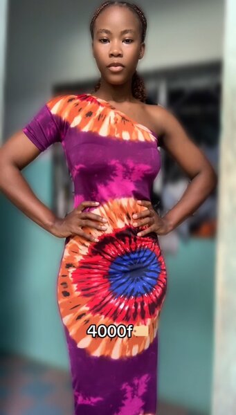 Robe Tendance Tie-Dye