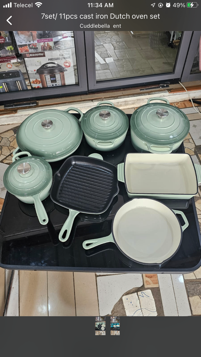 Cookware cast iron, non stick etc