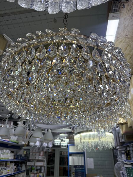 Полухрустальный люстра 60 диаметр 8 патроном