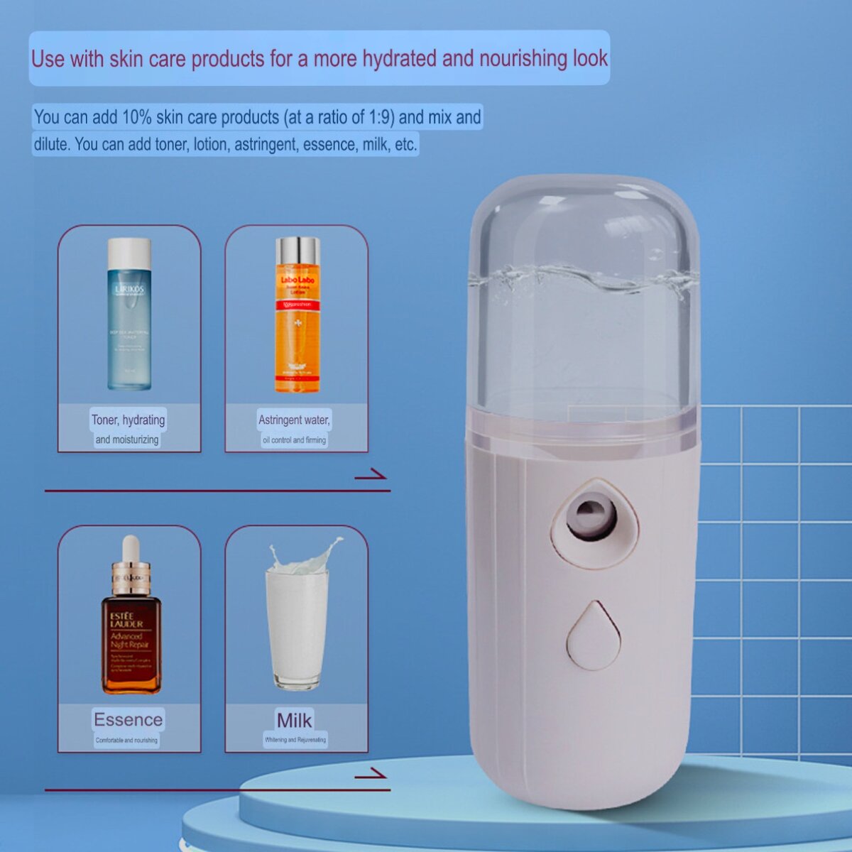 Rechargeable handheld spray