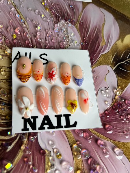 Ongles Artificiels Design Fleur