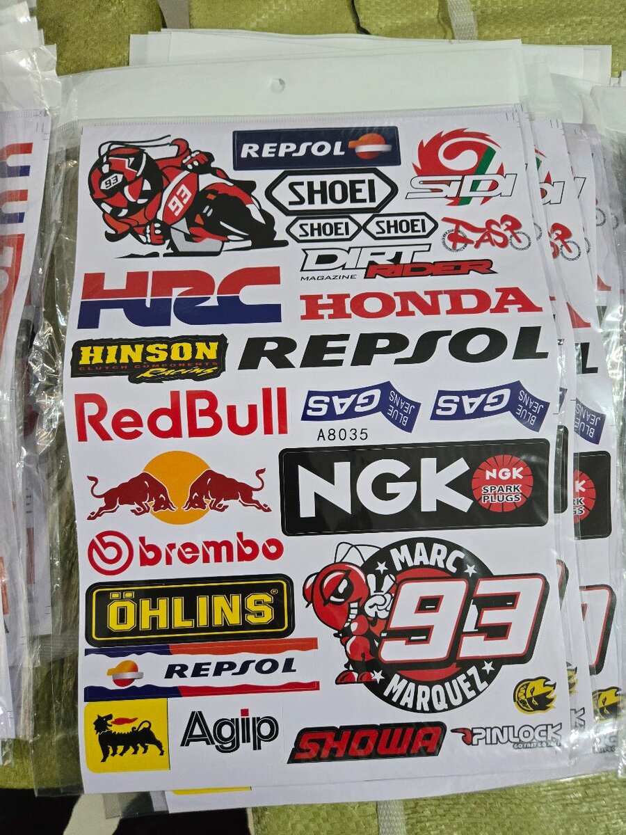 Autocollants Moto Racing