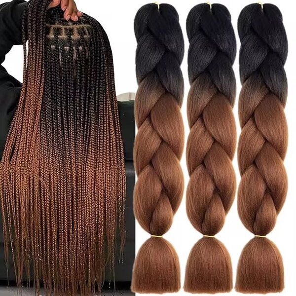 Extensions de Cheveux Tressés Ombre