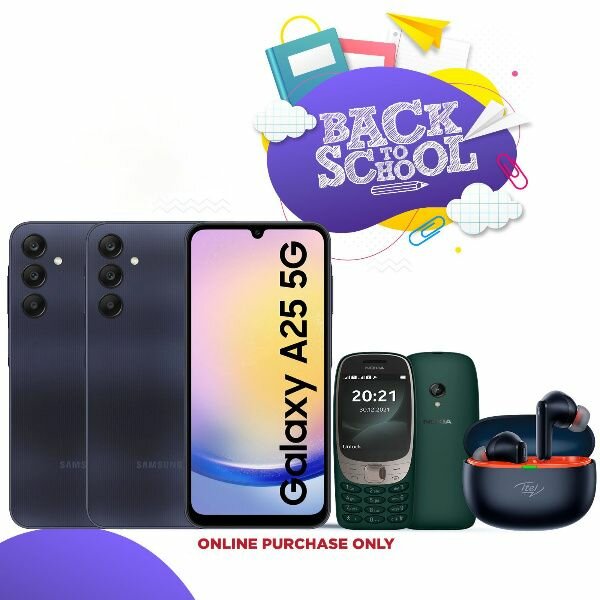 Samsung A25 (256/8) 5G +free Nokia 6310 and Itel Buds Ace