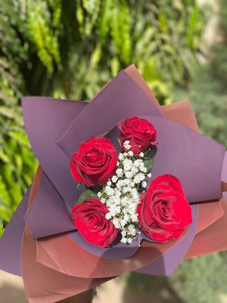 Bouquet de roses rouges