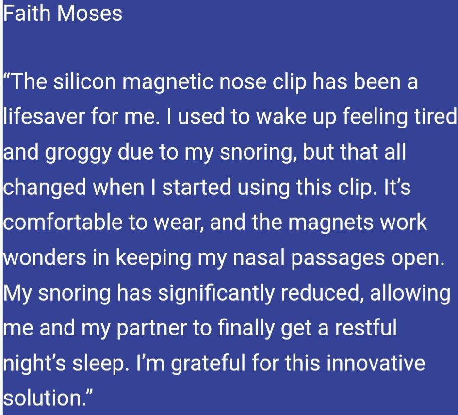 Anti-Snoring Silicone Magnetic Nose Clip
