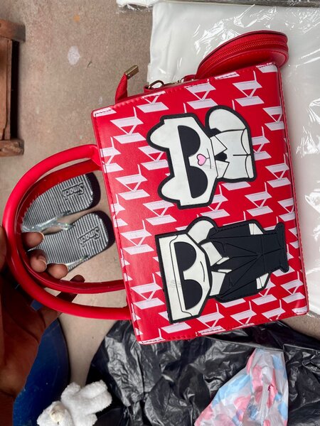 Sac à main tendance rouge