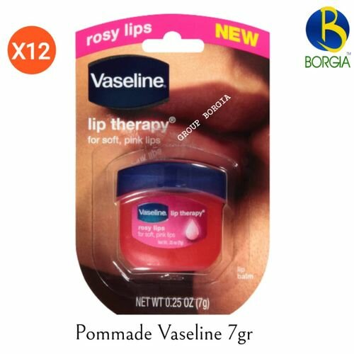 Vaseline 12 Pommades Vaseline Lèvre Rose 7gr
