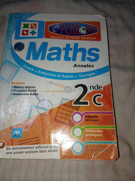 Manuels scolaires de 2nde C