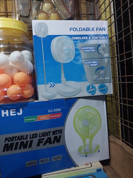 Chargeable fans