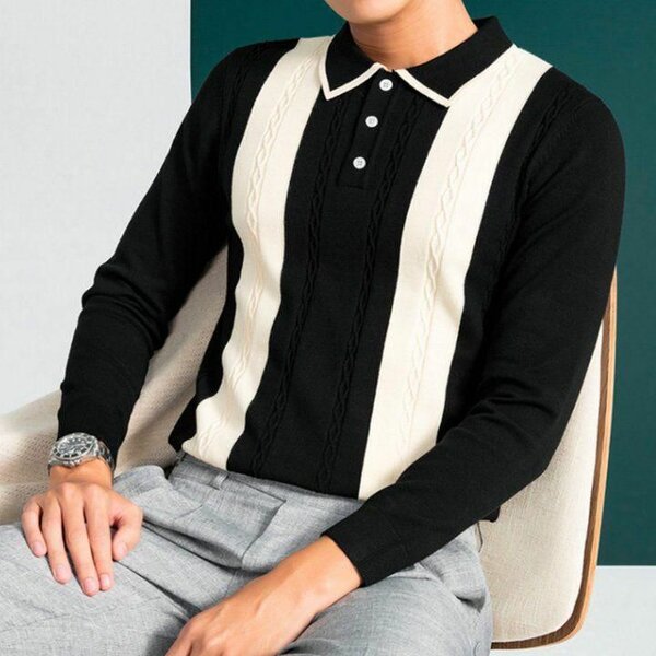 Polo Homme en Tricot Élégant
