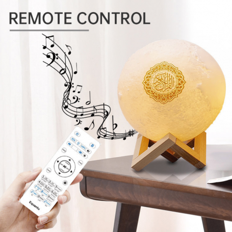 Lampe LED en Bois avec Recitations