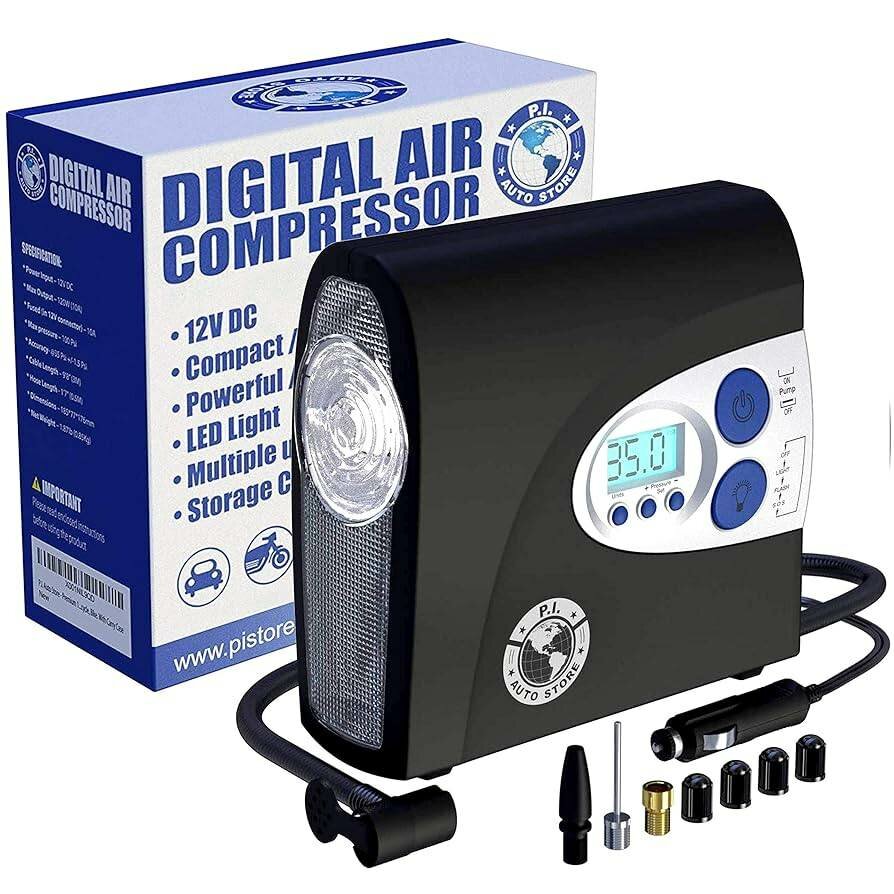 Compresseur d'air portatif LED
