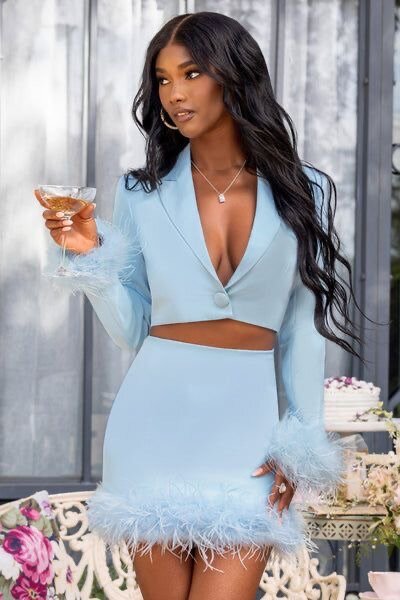 Blazer skirt and top