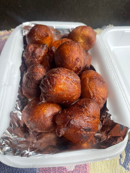 Beignets rouges rouges