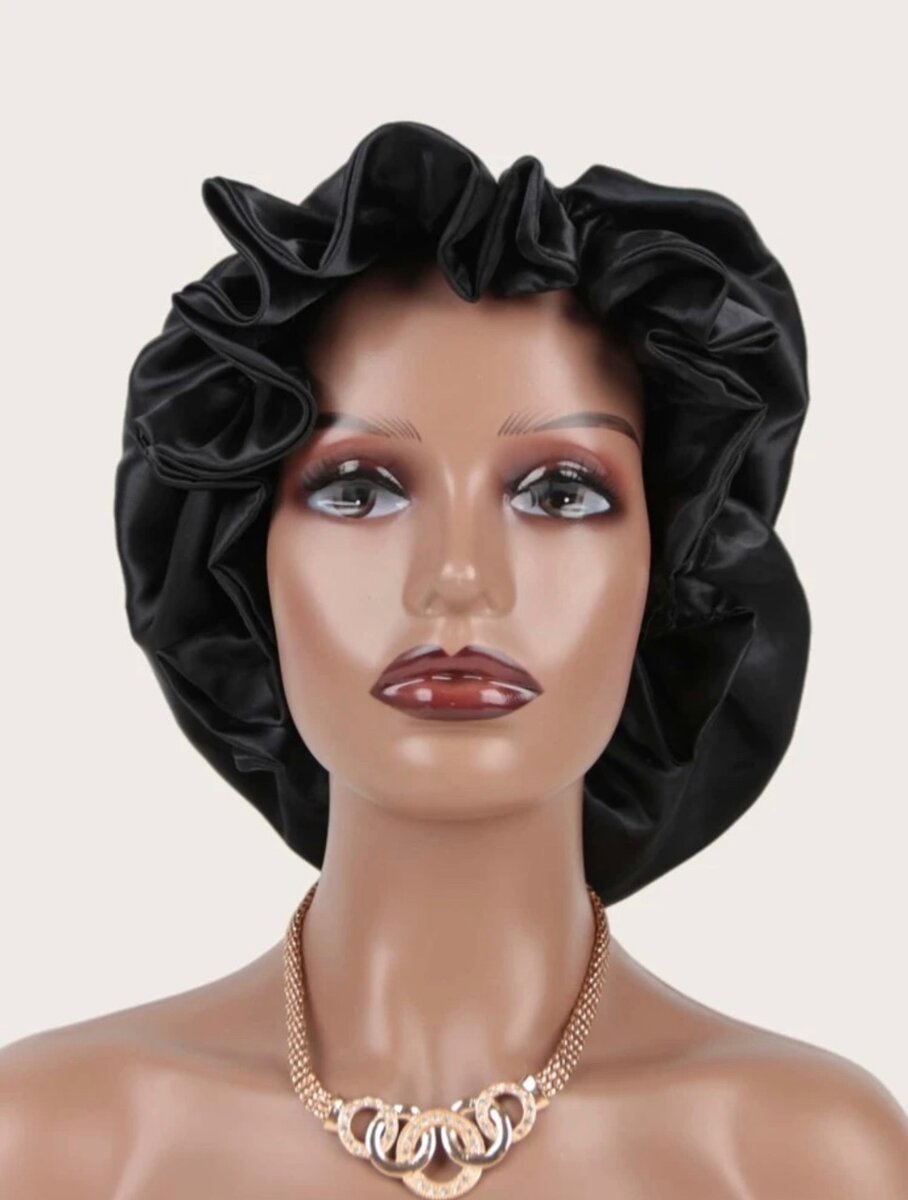 Satin hair bonnet