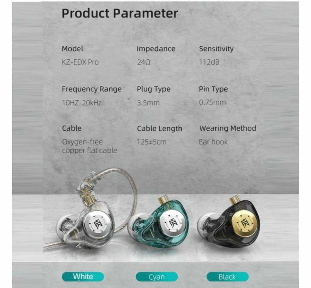 Écouteurs Intra-auriculaires KZ EDX Pro