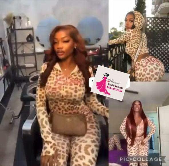 Combinaison léopard femme