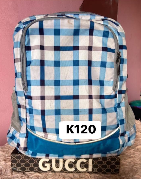 checked backpack