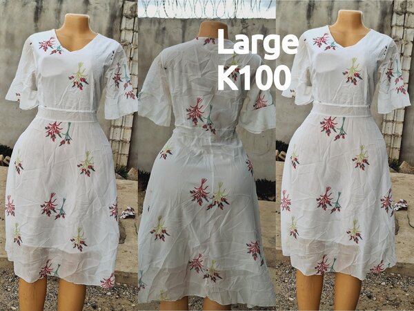 Beautiful and high-quality women's dress made of salaula silk