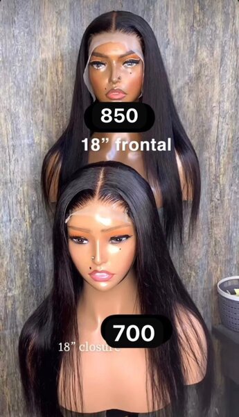 Closure and frontal wig