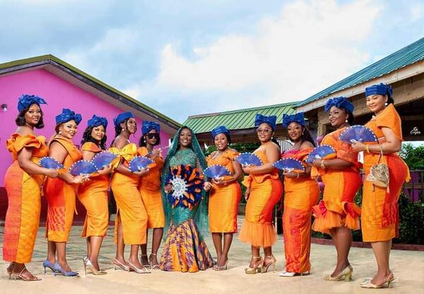 Beautifully Customised Engagement Fans for brides and brides