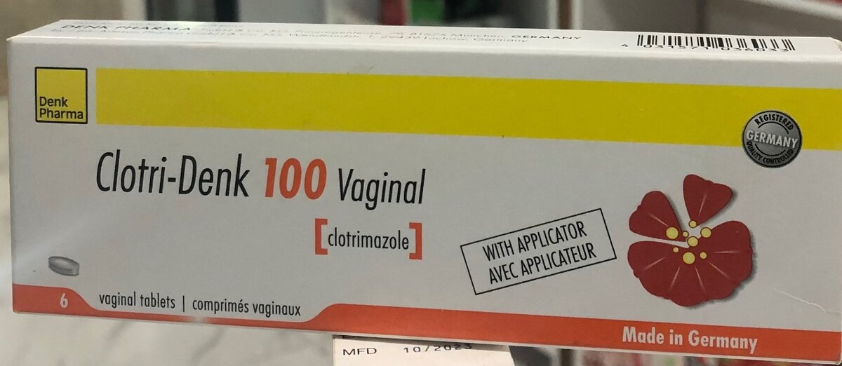CLOTRI-DENK VAGINAL PESSARIES 6,s