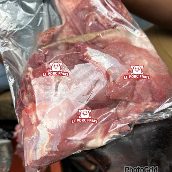Porc sans os avec la peau 2kg