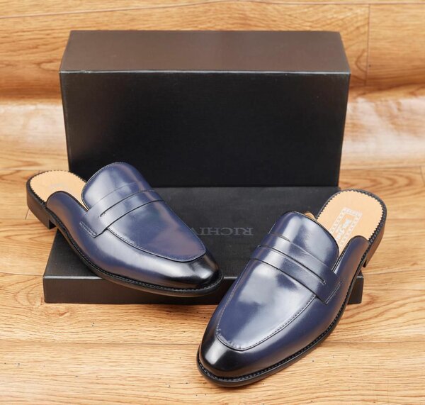 Mules en cuir élégantes homme