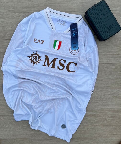 Maillot de football blanc EA7