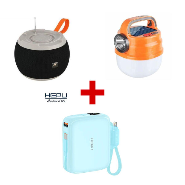 Powerbank 10000mA+baffle+lampe