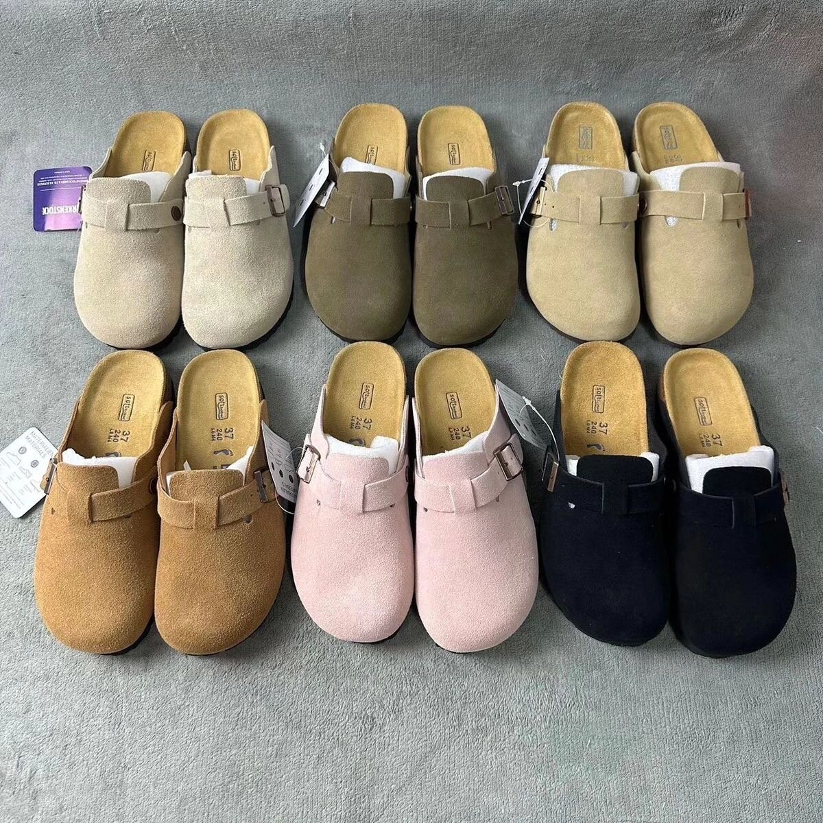 Mules confort noir unisexes