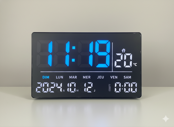 Horloge numérique LED moderne