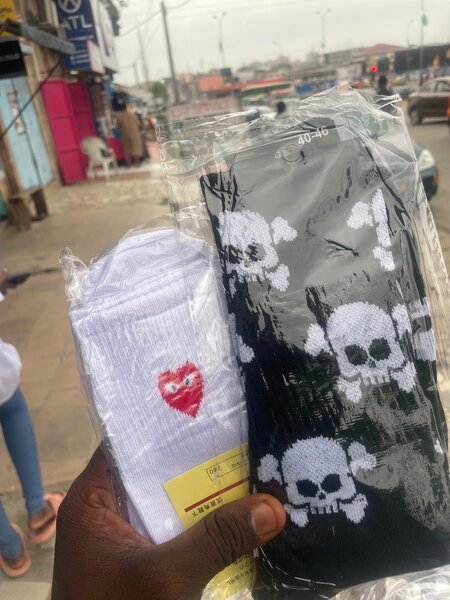 Chaussettes Crâne et Cœur