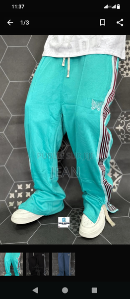 Pantalon de sport turquoise homme