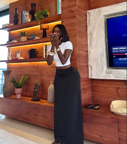 Jupe longue noire élégante