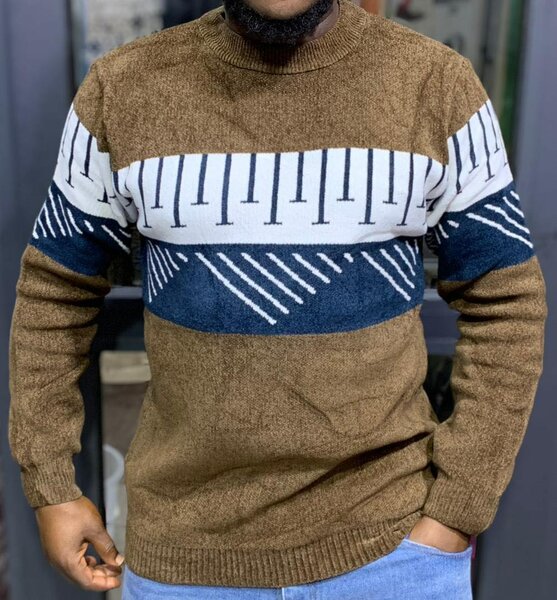 Pull à motifs graphique homme