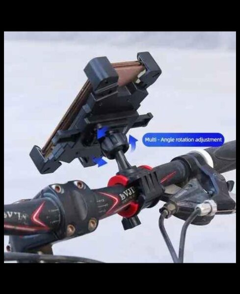 Support téléphone vélo rotatif