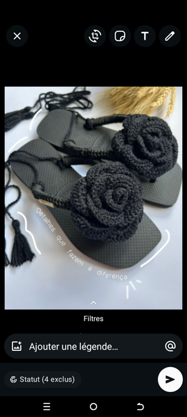 Tongs Élégantes en Crochet