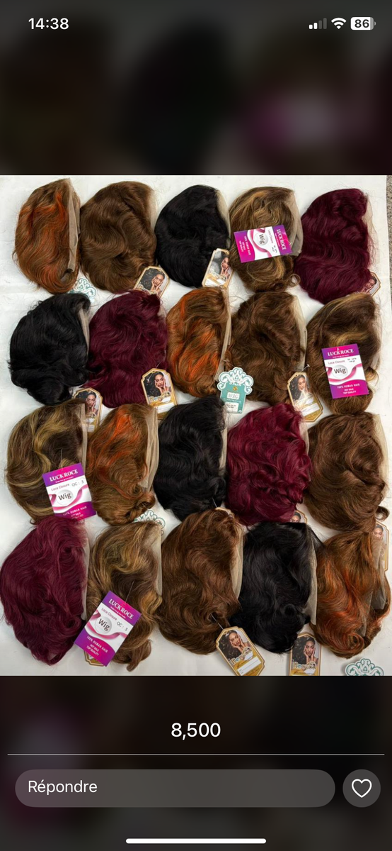 Perruques en cheveux naturels