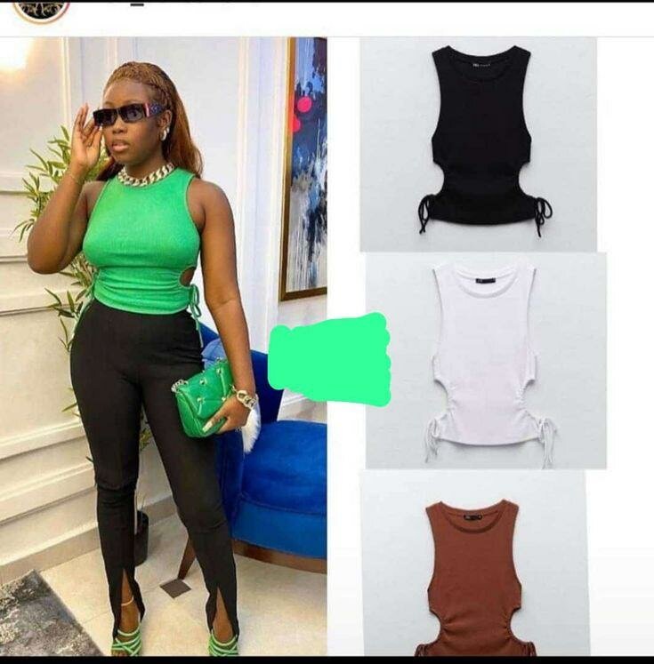 Débardeur ajusté avec lacets