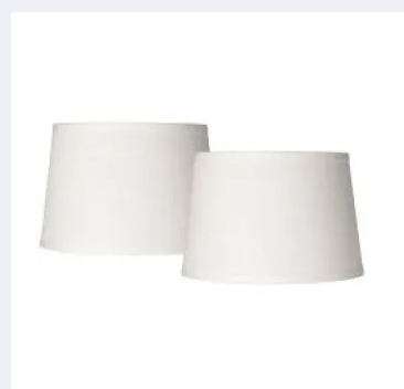 Pack 2 Antique White Shades for Lamps 12 inches Bottom Diameter Beautiful Universal Table Lamp Shades for Bedroom farm Houses and Offices Decoration