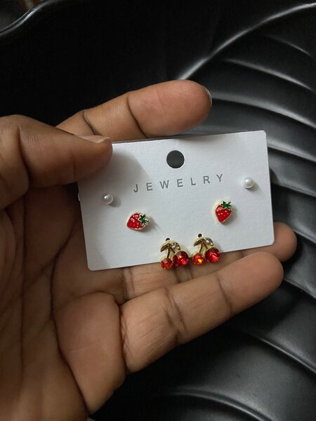 Boucles d'oreilles fruits