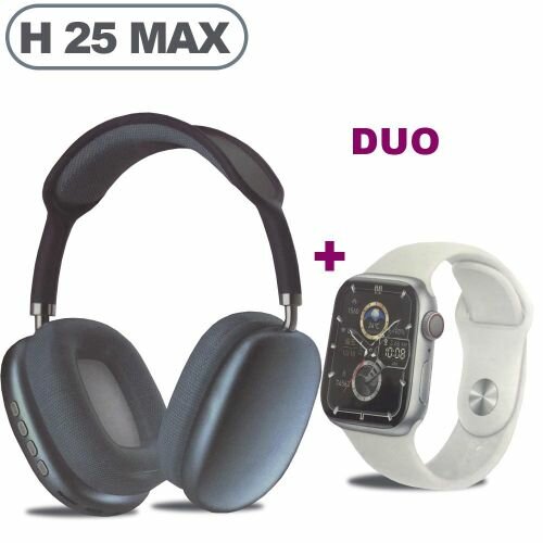 Casque P9 Bluetooth Multi-Fonction + Smart Watch / Montre Intélligente Tactile HD - H25 MAX
