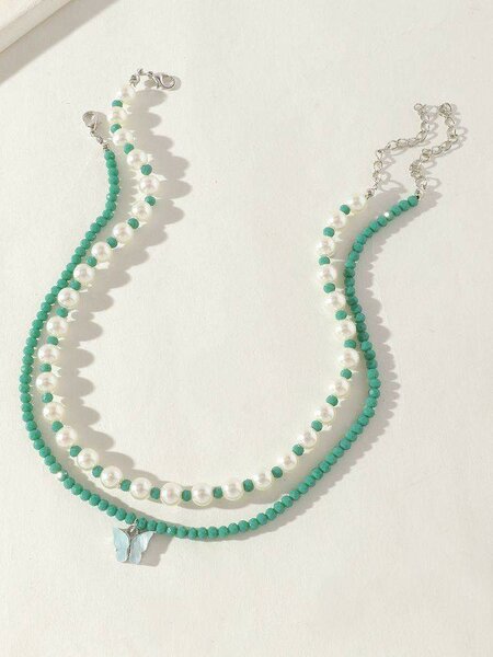 Collier perles bohème coloré