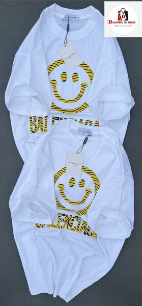 T-shirt à motif smiley