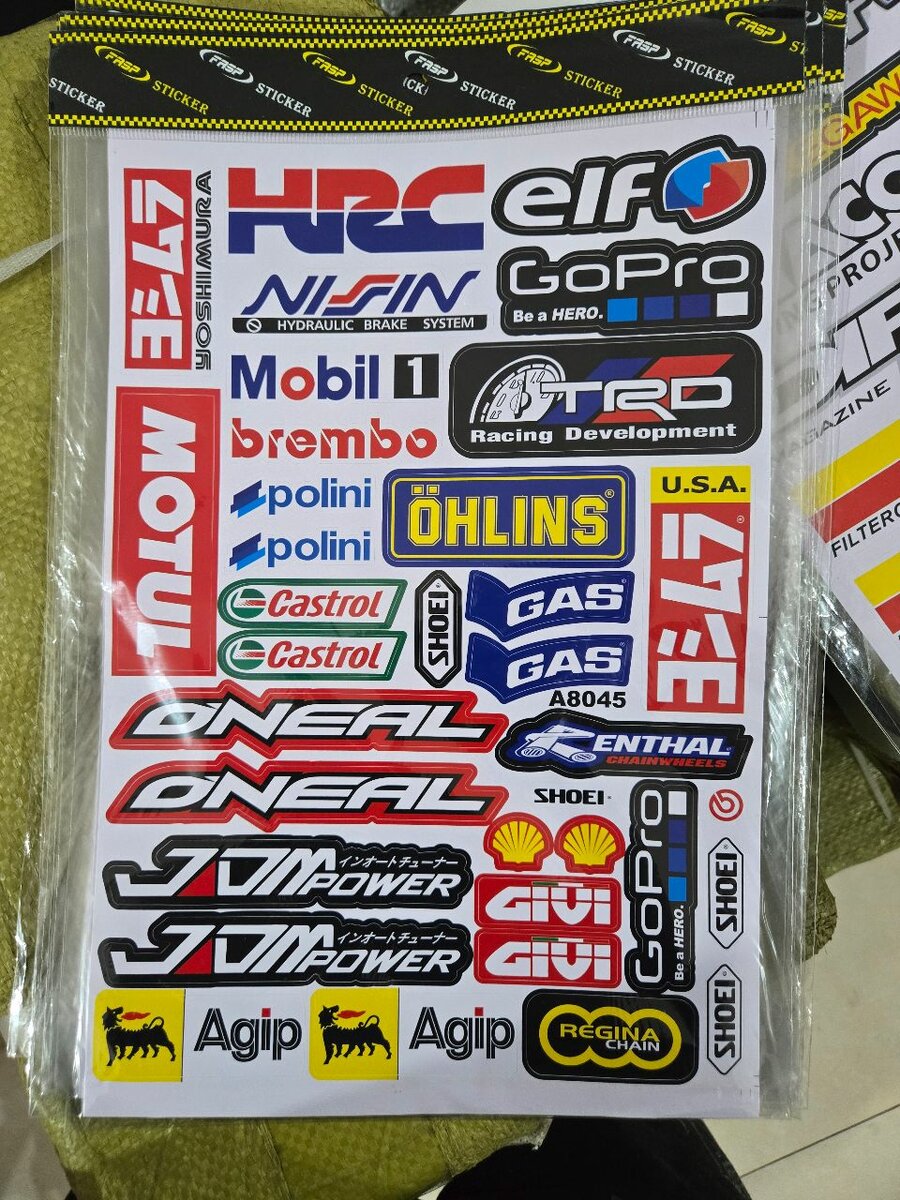 Autocollants Moto Racing