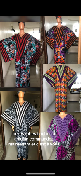 African Print Boubou Dresses